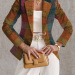 Amandine™ | Autumn Plaid Blazer