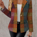 Amandine™ | Autumn Plaid Blazer