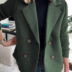 Alina | Elegant Knit-Sleeve Blazer