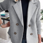 Alina | Elegant Knit-Sleeve Blazer