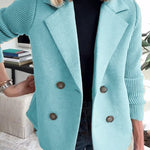 Alina | Elegant Knit-Sleeve Blazer