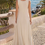 V-Neck Sleeveless A Line Casual Dress Casual Two-Way Wear Loose Fit Maxi Dress