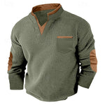 Beckett | Textured Long-Sleeve Henley Shirt