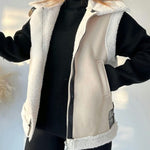 Nadorine Collar Velvet Jacket Vest Coats