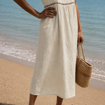 Livian | Embroidered Linen Dress