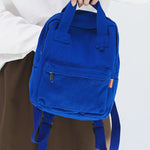 Simple Casual 5 Colors Canvas Backpack