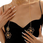 Flower Metal Chain Necklace