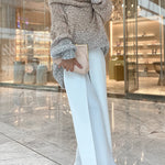 Nadorine Cozy Sequined Off-shoulder Sweater