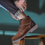Hugh Kingsley | Retro Leather Boots For Men