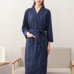 Comfortable Solid Bandage Thin Pajama Robe