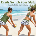Maren | Three-Piece Tankini Bikini & Cover-Up Set