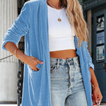 It's Just A Crush Pocketed Velvet Blazer