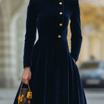 Hope | A-Line Dress Featuring Elegant Gold Accents