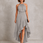 Chloe | Halter Ruffle Hem