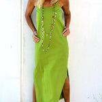 Nadorine Women's Casual Slim Fit Sleeveless Split Dresses
