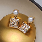 Contrast Color Geometric Earrings Accessories