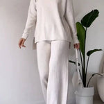Chic Slit Casual Two-piece Set