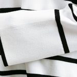 Striped Sweater Casual Turtleneck Knit Pullover Jumper Tops