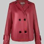 Long Sleeves Buttoned Solid Color Notched Collar Jackets&Coats Outerwear