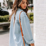 Nadorine Casual Ladies Denim Long Sleeve Slim Jacket