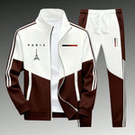 KZZ Men's Athletic Set Casual Sports Jacket and Jogging Pants