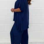 Floaty 2 Piece Sleeved Trouser Set