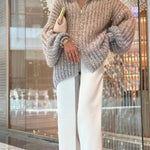 Solid Knit Sequined Sweater Jacket
