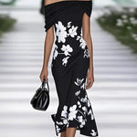 Spring Summer Floral Printed Elegant Dresses