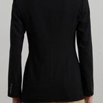 Women's Double-Breasted Wool Crepe Blazer
