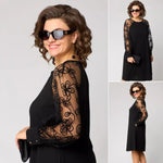 Alessia | Classic Dress with Lace Sleeves