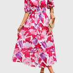 Cynthia | Flattering Floral Midi Dress