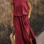 Giselle Loose Fit Slit Maxi Dress