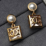 Contrast Color Geometric Earrings Accessories