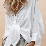 Nadorine Shirts Casual Button Down Tunics Tops Beach Swimsuit Coverups for Women Casual Loose Business Casual 2026 | Under