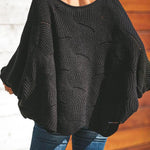 Plus Size Loose Hollow Knitwear Sweater