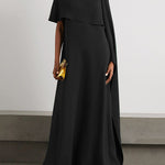 Loose Asymmetric Solid Color Maxi Dresses