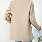 Nadorine Casual Blazers Open Front Long Sleeve Work Office Blazer Jacket
