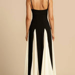 Timeless Elegance Panelled Tulle A-line Slip Maxi Dress