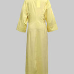 A-Line High Waisted Pleated Solid Color V-Neck Maxi Dresses Shirt Dress