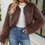 Faux Fur Warm Short Jacket Coat