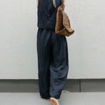 Sleeveless Tank Top and Wide-leg Pants Two-piece Set