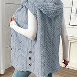 Rhea ��� Hooded Knit Button Vest