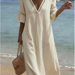 ELARA | Breezy Maxi Dress Flattering Comfort Seaside Style