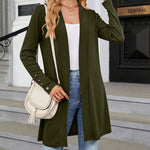 Lightweight Open Front Cardigans Long Sleeve Casual Soft Drape Knit Cardigan