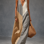 Angela - Color Block Long Dress