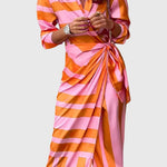 Alina | Elegant Wrap Dress with Print