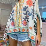 ROSA FLORAL PRINT OVERSIZED SHIRT