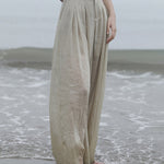 High Waist Drape Wide Leg Pants