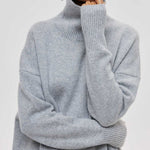 Turtleneck Sweater Knitted Pullovers Jumpers Tops