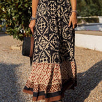 Gloria Bohemian Print Loose Panel Swing Skirt